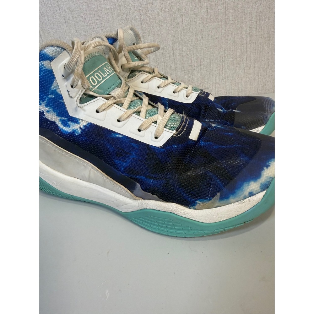 MOOLAH KICKS SIZE 6.5 WOMEN'S PHANTOM 1 BASKETBALL SHOES WHITE BLUE